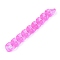Transparent Acrylic Handmade Curb Chain, Twisted Chain, Hot Pink, 29.5x20.5x6mm, about 39.37 inch(1m)/strand