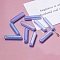 Electroplate Glass Beads, Faceted, Rectangle, Cornflower Blue, 19.5~20x4x4mm, Hole: 1mm
