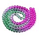 Baking Paint Transparent Glass Beads&nbsp;X-DGLA-M001-8mm-06-2
