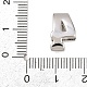 4番真鍮ビーズ  長持ちメッキ  ラックめっき  鉛フリー＆カドミウムフリー  プラチナ  14x9x4.5mm  穴：11x3mm&nbsp;KK-B167-B167-26P-04-3