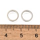 真鍮製フレームコネクター  リング  プラチナ  8x1mm  内径：6mm&nbsp;KK-H506-03P-01-3