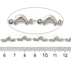 304 Stainless Steel Moon Link Chains&nbsp;CHS-C016-11P