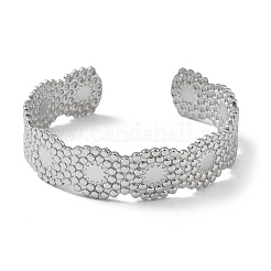 304 Stainless Steel Cuff Bangles for Women&nbsp;BJEW-Z078-18P