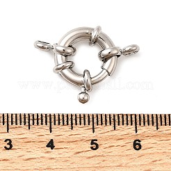Brass Spring Ring Clasps&nbsp;KK-D407-01P-D