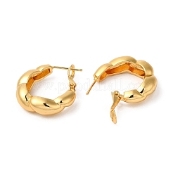 Rack Plating Brass Hoop Earrings&nbsp;EJEW-R151-06G