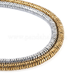 2 Strands 2 Colors Electroplate Non-magnetic Synthetic Hematite Beads Strands&nbsp;G-CW0001-11