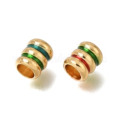 Brass Enamel Beads&nbsp;KK-G605-04G