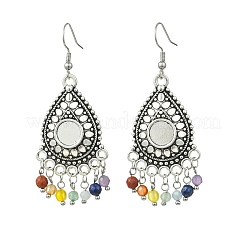 Gemstone Tassel Chandelier Earrings&nbsp;EJEW-JE07176-02