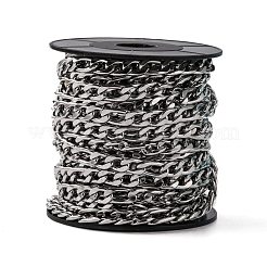 変色しにくい304ステンレススチール製マザーサンチェーン  ステンレス鋼色  10~14x7mm&nbsp;CHS-K001-32-7mm