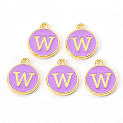 Golden Plated Alloy Enamel Charms&nbsp;ENAM-S118-10W