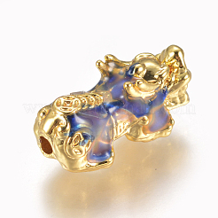 Alloy Enamel Beads&nbsp;PALLOY-L213-01G