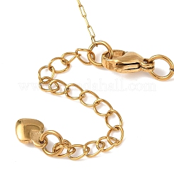 304 Stainless Steel with Faceted Round Glass Bead Cable Chain Necklaces for Women&nbsp;NJEW-G190-02G