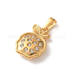 304 Stainless Steel Crystal Rhinestone Pendants&nbsp;RB-CBA2A5E-02G-01