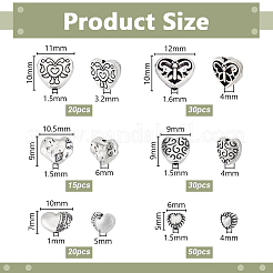 165Pcs Tibetan Style Alloy Beads&nbsp;TIBEB-GA0001-04