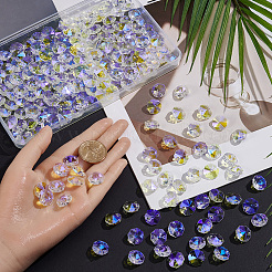 240Pcs Glass Connector Charms&nbsp;FIND-SP0006-17B