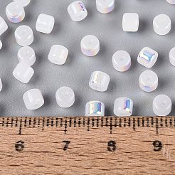 FGB Imitation Jade Colours Glass Seed Beads&nbsp;SEED-Q040-07A-C01