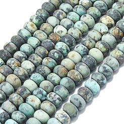 Natural African Turquoise(Jasper) Beads Strands&nbsp;G-P575-A20-8x5mm