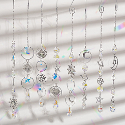 DIY Moon Star Hanging Suncatcher Making Kits&nbsp;DIY-SC0030-72