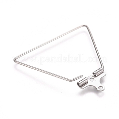 Tarnish Resistant 304 Stainless Steel Wire Pendants&nbsp;STAS-M274-018P
