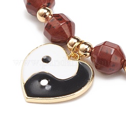 Natural Brecciated Jasper Stretch Bracelet&nbsp;BJEW-JB08525-02