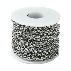 Tarnish Resistant 304 Stainless Steel Rolo Chains&nbsp;STAS-M032-42P-4.7mm