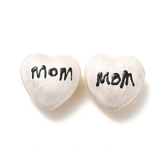 Mother's Day Brass Enamel Beads&nbsp;KK-P222-04G-01