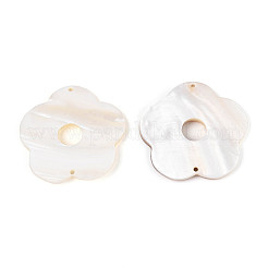 Natural Freshwater Shell Connector Charms&nbsp;SHEL-N038-16
