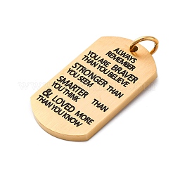 304 Stainless Steel Enamel Pendants&nbsp;STAS-U043-03G