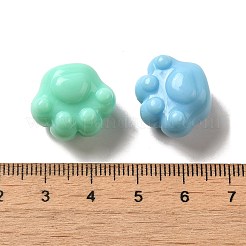 不透明なアクリルビーズ  足跡  ミックスカラー  16x18.5x12.5mm  穴：3mm  約226個/500g&nbsp;SACR-G038-03