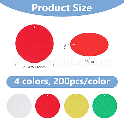 192G 4 Colors PVC Sequins Pendants&nbsp;PVC-DC0001-01