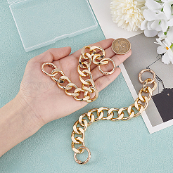 2Pcs Aluminum Curb Chain Purse Strap Extender&nbsp;FIND-HY0004-37LG