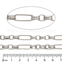 304 Stainless Steel Paperclip & Rolo Link Chains&nbsp;CHS-A016-49P-A