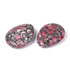 合成ターコイズビーズ  染め  ティアドロップ  インディアンレッド  38~39x29~29.5x9.5~10mm  穴：1.4~1.5mm&nbsp;G-N352-02A
