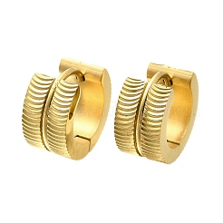 304 Stainless Steel Hoop Earrings for Women&nbsp;EJEW-C096-49G