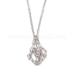 304 Stainless Steel Macrame Pouch Necklace Making for Gemstone Nuggets&nbsp;NJEW-JN05524