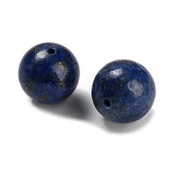 天然石ラピスラズリビーズ  ラウンド  片穴  染め  10.5mm  穴：1.2mm&nbsp;G-C254-A07-10mm