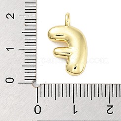 Rack Plating Brass Balloon Letter Pendants&nbsp;KK-C050-01G-F