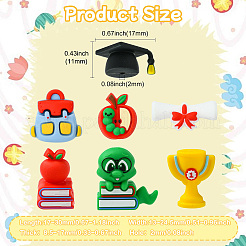 14Pcs 7 Styles Silicone Beads&nbsp;SIL-CJ0003-05