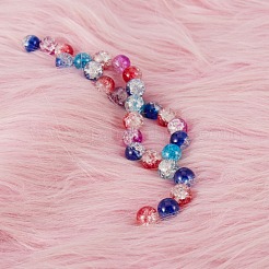 150Pcs 5 Styles Baking Paint Crackle Glass Bead Strands&nbsp;CCG-SZ0001-07