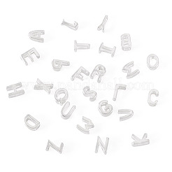 6Pcs 925 Sterling Silver Hollow Initial Beads&nbsp;STER-TA0001-53L