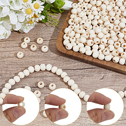 800Pcs Natural Unfinished Wood Beads&nbsp;WOOD-PA0001-58
