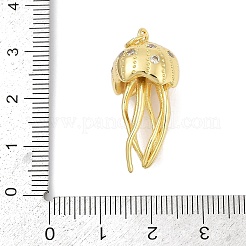 Brass Micro Pave Cubic Zirconia Pendants&nbsp;KK-U058-52G