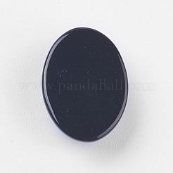 Natural Dyed & Heated Black Agate Cabochons&nbsp;G-BA18x13x5