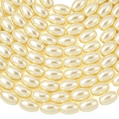 Eco-Friendly Glass Pearl Barrel Beads Strands&nbsp;HY-O001-A-03