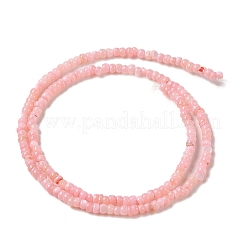 天然淡水シェルビーズ連売り  染め  ロンデル  ピンク  3x2mm  穴：0.5mm  約183~186個/連  14.96''（38センチメートル）&nbsp;SHEL-P017-01B-09