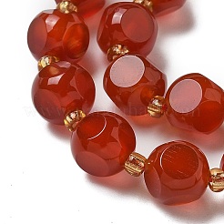 Natural Carnelian(Dyed & Heated) Beads Strands&nbsp;G-K387-A12-02