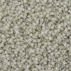 MIYUKIデリカビーズ  シリンダー  日本製シードビーズ  11/0  （db0383)艶消し透明オイスター光沢  1.3x1.6mm  穴：0.8mm  約2000PCS /ボトル  10 G /ボトル&nbsp;SEED-JP0008-DB0383