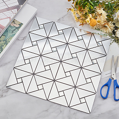 Square Mosaic Aluminum Plastic Self-Adhesive Wall Stickers&nbsp;DIY-WH0257-15A