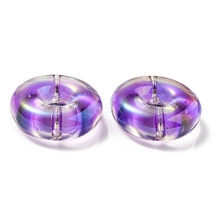UV Plating Rainbow Iridescent Acrylic Beads&nbsp;OACR-P010-17D
