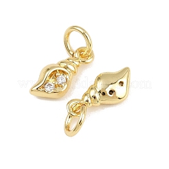Brass Micro Pave Cubic Zirconia Pendants&nbsp;KK-A269-02B-G